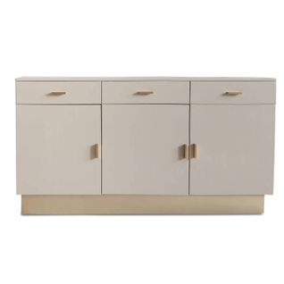 Buffet 3 Tiroirs et 3 Portes "tazea" 150cm Taupe