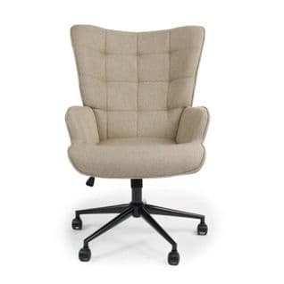 Fauteuil De Bureau "verner" 96cm Taupe Clair