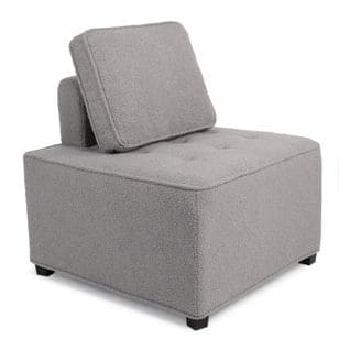 Module Fauteuil "bouclette" 82cm Gris