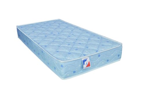 Matelas Bébé Coton Hypoallergenique En Mousse Ferme Bleu 60x120