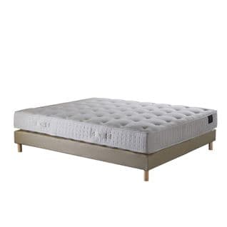 Ensemble Nova Matelas Ressorts Ensachés Mémoire De Forme Jaune 160 X 200 Cm