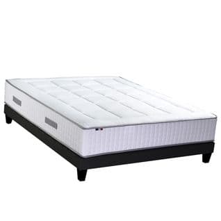 Ensemble Matelas Ressorts 7 Zones H30cm + Sommier Palacio Fabrication Francaise 140 X 190 Cm