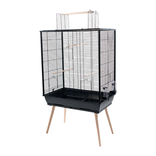 Cage À Oiseaux Neo Jili Xl Noir