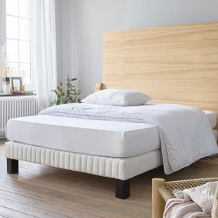 Protège-matelas Molleton En Coton Blanc 90x190