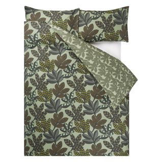 Housse De Couette En Percale De Coton Vert 260x240