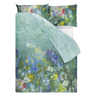 Housse De Couette En Satin De Coton Vert 200x200