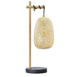 Lampe à poser bambou H. 49 cm KATCHA Naturel