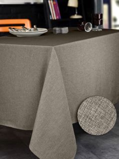 Nappe Brome Taupe Ronde 180 Cm