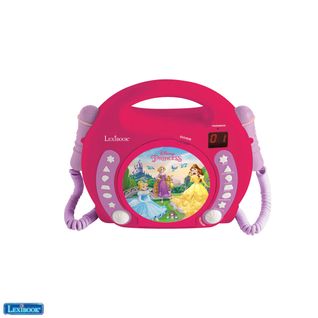 Lecteur Cd Karaoké Enfant Avec 2 Microphones - Disney Princesses