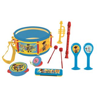Set De 7 Instruments De Musique - Tambour, Maracas, Castagnette, Harmonica, Flûte -Toy Story 4