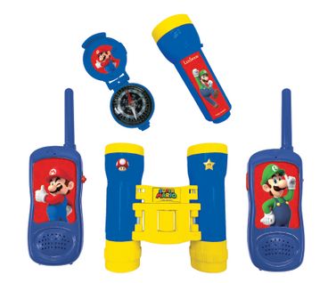Kit D’aventurier Super Mario Avec Talkie-walkies Portée 120m, Jumelles Et Boussole