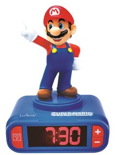 Réveil Super Mario Avec Personnage Mario En 3d Et Sons Du Jeu Vidéo