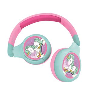 Casque Licorne 2 En 1 Bluetooth® Et Filaire, Pliable Pour Enfants Avec Limitation De Son