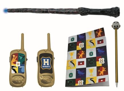 Kit Harry Potter Avec Talkie-walkie Portée 120m, Cahier, Stylo Et Baguette Magique