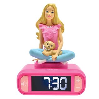 Réveil Digital Avec Veilleuse Lumineuse, Barbie En 3d, Et Effets Sonores
