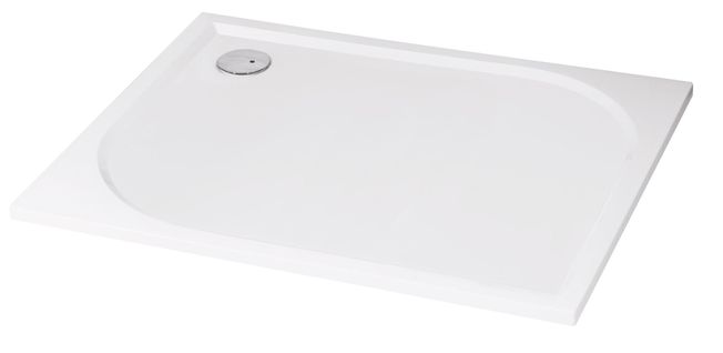 Receveur Hestia - Antidérapant - 80x120cm - Résine - Blanc - Extra-plat