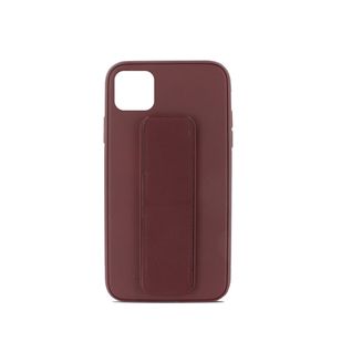 Coque Semi-rigide Magnétique Avec Support Pour iPhone 12 Pro Max - Bordeaux