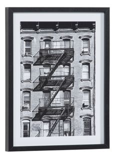 Image 30x40 cm STREET STAIRS Noir