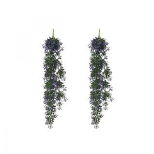 Chute Plante Artificielle Violet 90cm Lot De 2