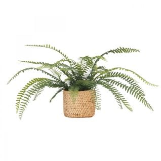 Fougere Artificielle Pot Effet Cannage 40cm