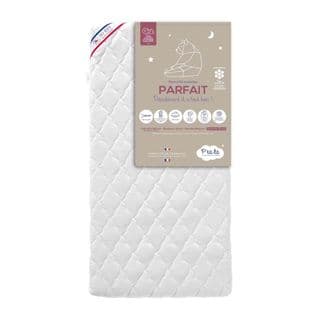 Matelas bébé Déhoussable, Face Été/hiver Soutien Ferme 60x120 - Accueil Confortable