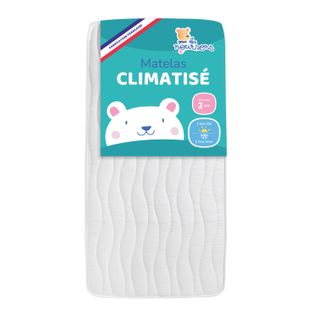 Matelas Mousse Bébé 60x120 Cm - Réversible - Epaisseur 10 Cm