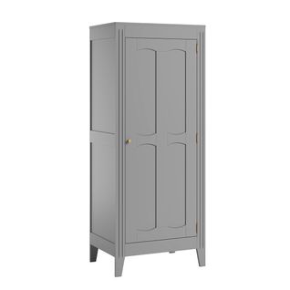 Armoire 1 Porte Avec Étagères Et Penderie L80.5 X H196.8 Cm