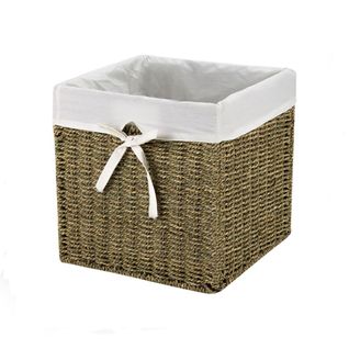 Cube De Rangement En Jonc De Mer 28x28x28cm