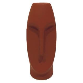 Vase Ceramic Visage Terracotta