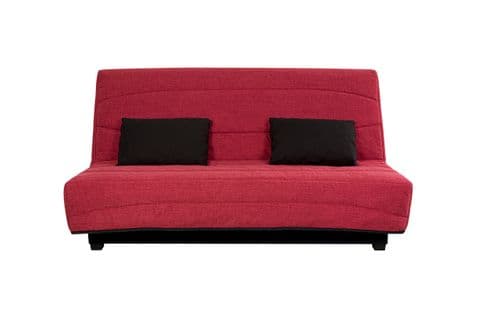 Housse DECO clic-clac 130 cm  Tissu CAPE framboise