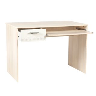 Bureau 1 Tiroir "romeo" 108 Cm Beige