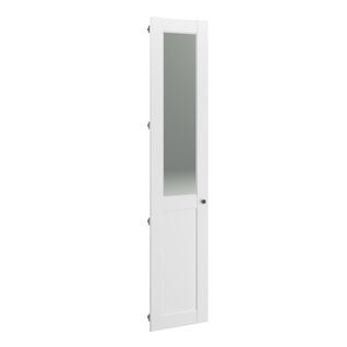 Porte L50 cm EXTENSO Blanc/ Miroir