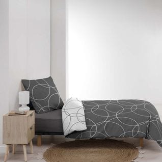 Housse De Couette Microfibre 220x240 Elton + 2 Taies