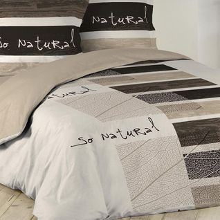 Housse De Couette 240x260 + 2 Taies So Natural Coton