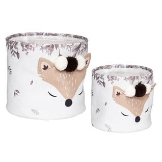 Lot De 2 Bacs De Rangement Renard