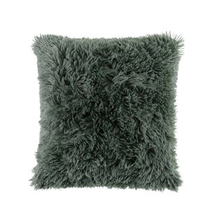 Housse De Coussin 40x40 Cm Imitation Fourrure Marilou Kaki