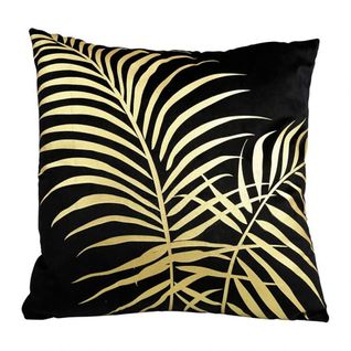 Housse De Coussin 40x40 Cm Palm Black