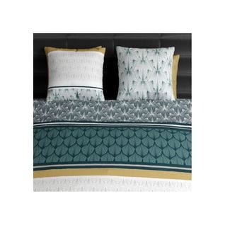 Housse De Couette 240x220 Kerio + 2 Taies Coton 57 Fils