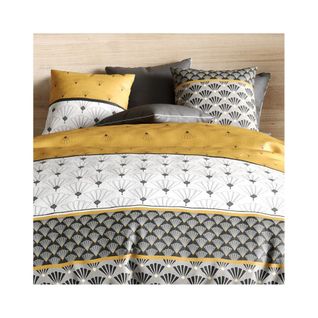 Housse De Couette 240x220 Léo + 2 Taies Coton 57 Fils