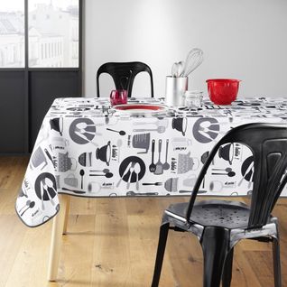 Nappe Rectangulaire 150x240 Cm Kitchen Blanc