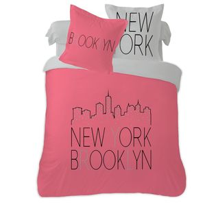 Housse De Couette 240x220 Brooklyn + 2 Taies Coton 52 Fils