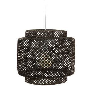 Suspension Bambou Noir Liby Diam 40 Cm