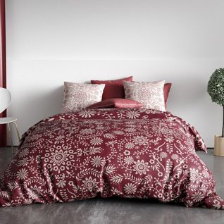 Housse De Couette 260x240 Vishka + 2 Taies Coton Bio 57 Fils