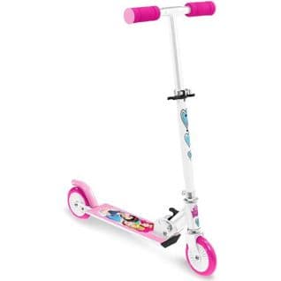 Trottinette Pliable Disney Princesses Avec Frein Rose Et Blanc