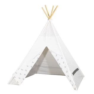 Tipi En Toile En Coton Blanc