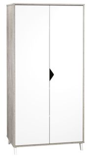 Scandi - Armoire 2 Portes Gris