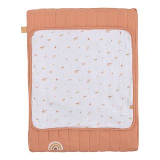 Matelas à Langer 6x68x52cm Et Serviette Coton Orange