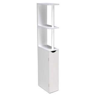 Meuble De Toilettes Siberia 1 Porte - 2 Niches / Blanc