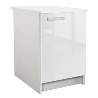 Start Caisson Bas De Cuisine - L 60 Cm - Blanc Brillant