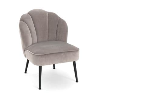 Fauteuil En Velours Et Pieds Métal - Camelia